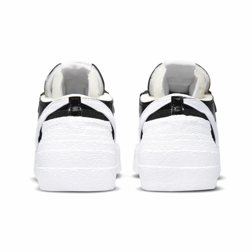 Nike x Sacai Blazer Low Patent Black White Street Shoes