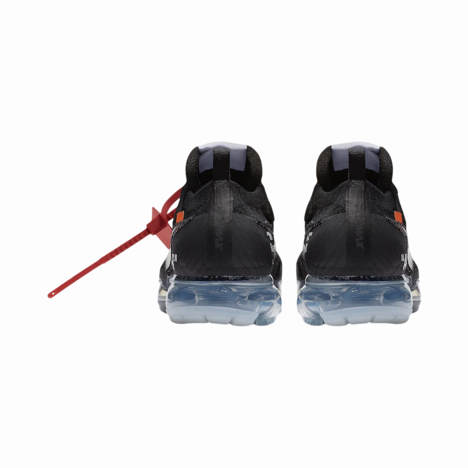OFF-WHITE x Air Vapormax Flyknit (2018) Black Clear Total Orange Street Shoes