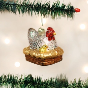 Old World Christmas - Hen on Nest Ornament