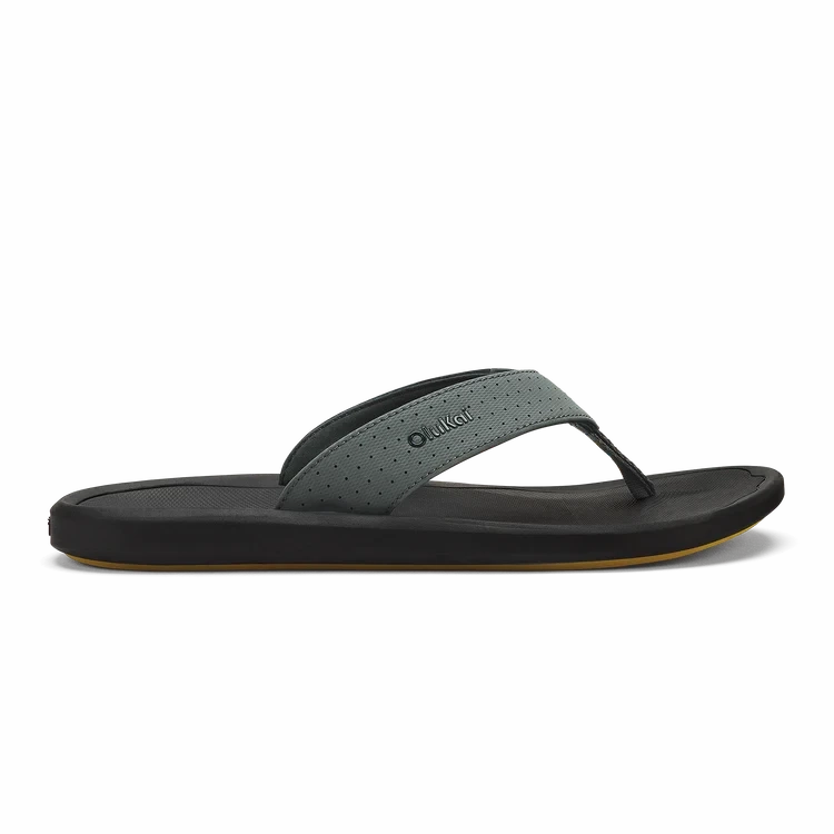 OLUKAI KI'I MEN'S Olukai leather slip-ons with island style