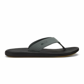 OLUKAI KI'I MEN'S Olukai leather slip-ons with island style