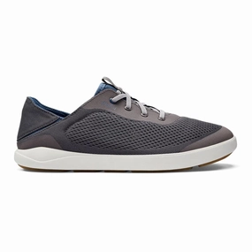 OLUKAI MOKU PAE MEN'S Olukai leather slip-ons with island style