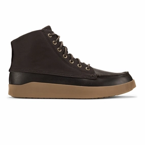 OLUKAI MOLINA MEN'S Olukai leather slip-ons with island style