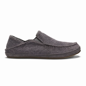 OLUKAI MOLOA HULU MEN'S - FINAL SALE! Olukai leather slip-ons with island style
