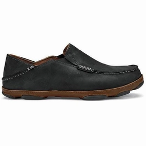 OLUKAI MOLOA MEN'S Olukai leather slip-ons with island style