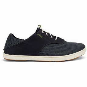 OLUKAI NOHEA MOKU MEN'S Olukai leather slip-ons with island style