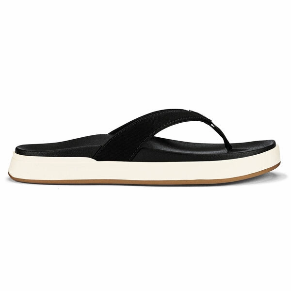OLUKAI NU'A PI'O WOMEN'S Olukai leather slip-ons with island style