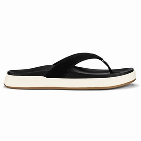 OLUKAI NU'A PI'O WOMEN'S Olukai leather slip-ons with island style