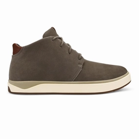 OLUKAI PAPAKU ILI MEN'S Olukai leather slip-ons with island style