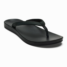 OLUKAI UIKI WOMEN'S Olukai leather slip-ons with island style