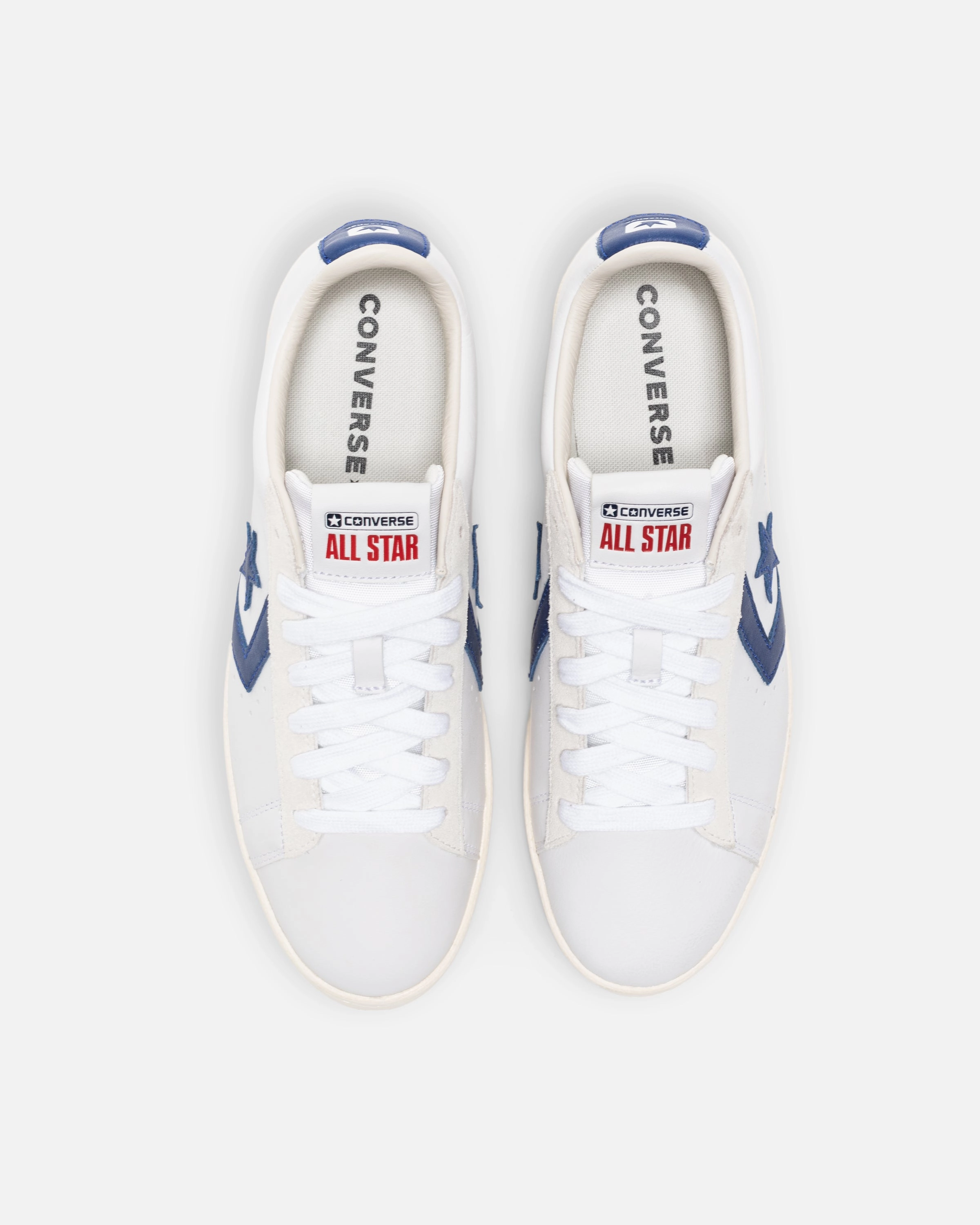 PRO LEATHER OX - WHITE/ RUSHBLUE/ EGRET Womens vintage sneakers