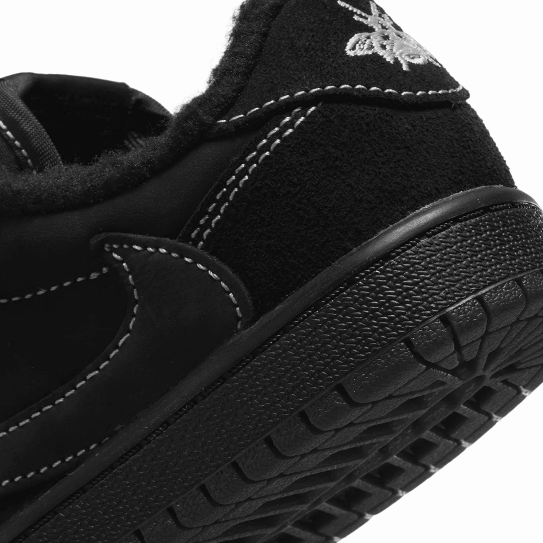 PS Air Jordan 1 Retro Low OG SP x Travis Scott Black Phantom (Pre School) Basketball Shoes