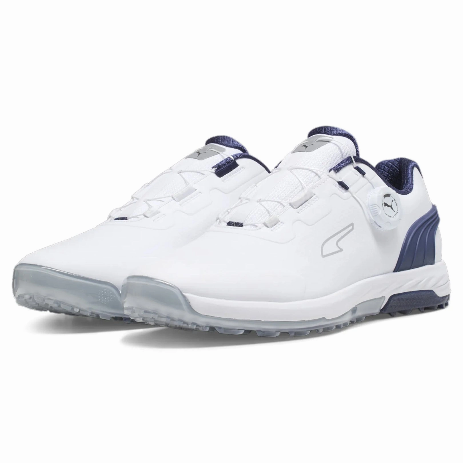 Puma ALPHACAT NITRO Disc Spikeless Golf Shoes - Puma White Chic Platform Sneakers