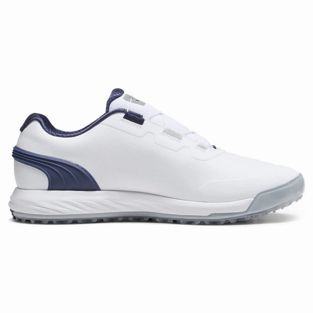 Puma ALPHACAT NITRO Disc Spikeless Golf Shoes - Puma White Chic Platform Sneakers
