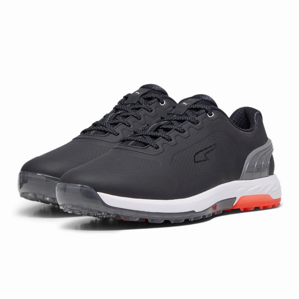 Puma Alphacat Nitro Golf Shoes - Puma Black/Quiet Shade/Red Blast Chic Platform Sneakers