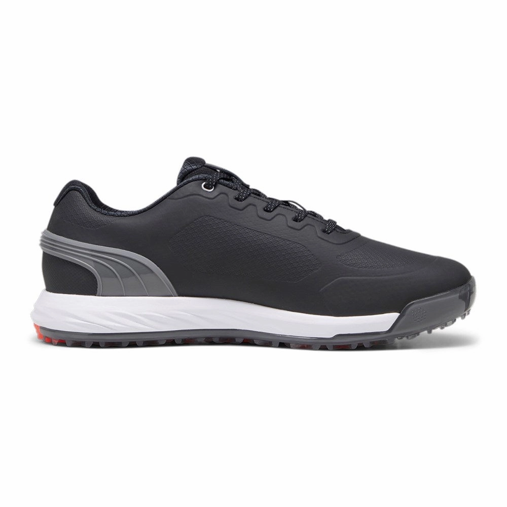 Puma Alphacat Nitro Golf Shoes - Puma Black/Quiet Shade/Red Blast Soft Grip Golf Shoes