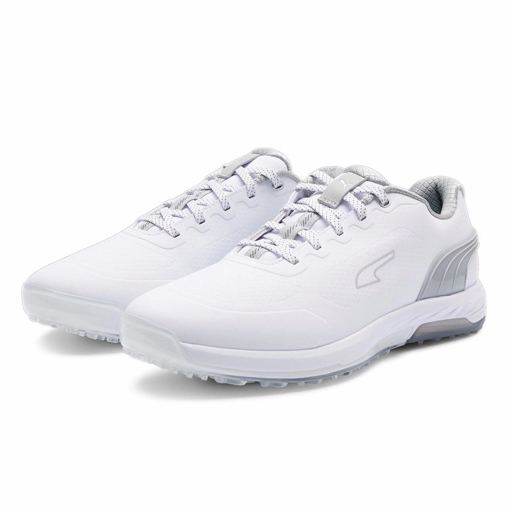 Puma Alphacat Nitro Golf Shoes - White/Light Grey/Puma Silver Chic Platform Sneakers