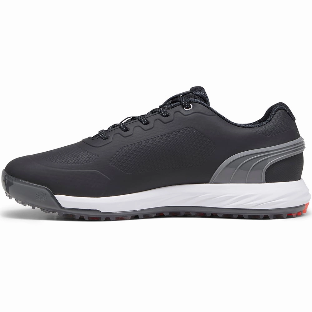 Puma Alphacat Nitro Spikeless Shoes - Black/Quiet Shade/Red Blast Golf Tour Performance
