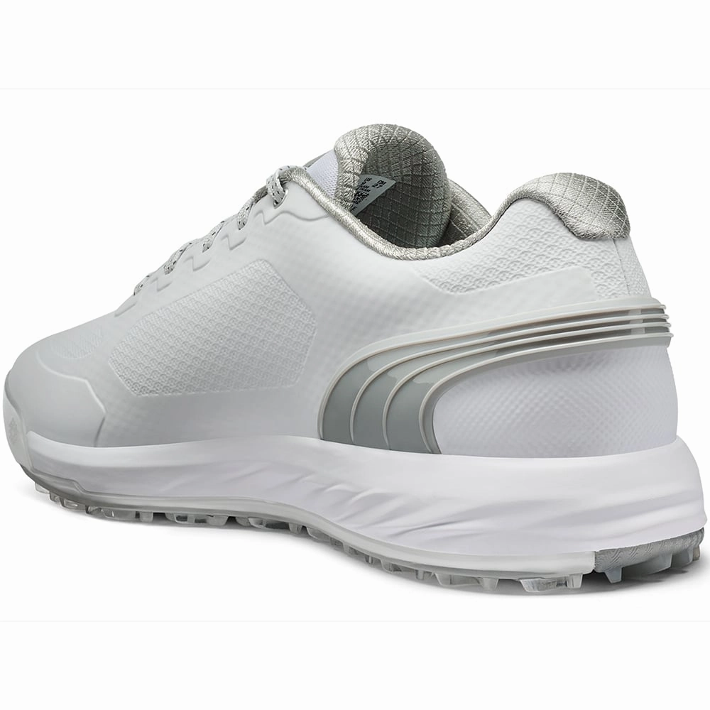 Puma Alphacat Nitro Spikeless Shoes - White/Flat Light Grey/Silver Golf Tour Performance