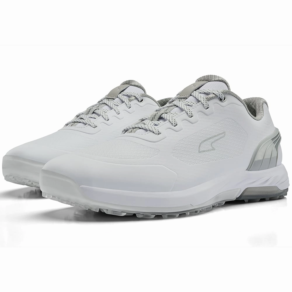 Puma Alphacat Nitro Spikeless Shoes - White/Flat Light Grey/Silver Golf Tour Performance