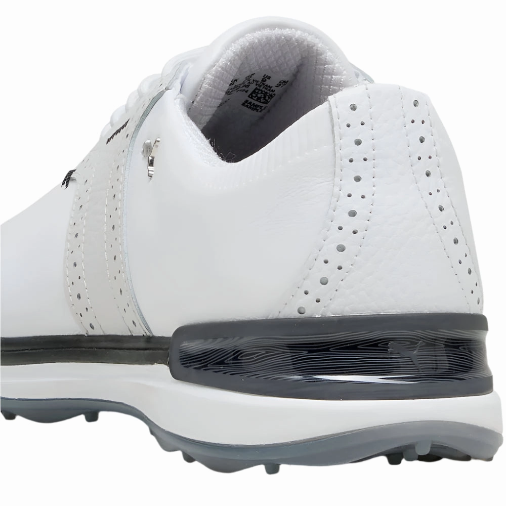 Puma Avant Spikeless Waterproof Shoes - White/Feather Gray/Black Golf Tour Performance