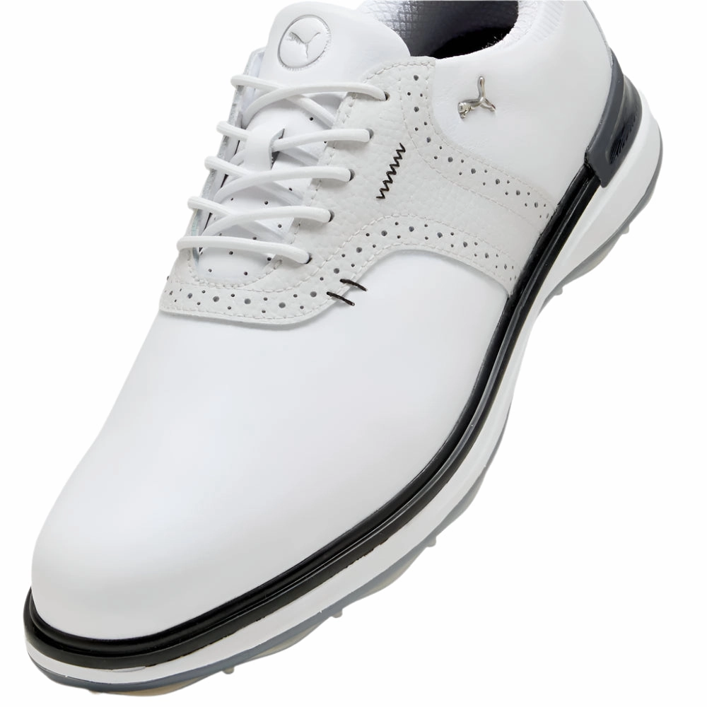 Puma Avant Spikeless Waterproof Shoes - White/Feather Gray/Black Golf Tour Performance