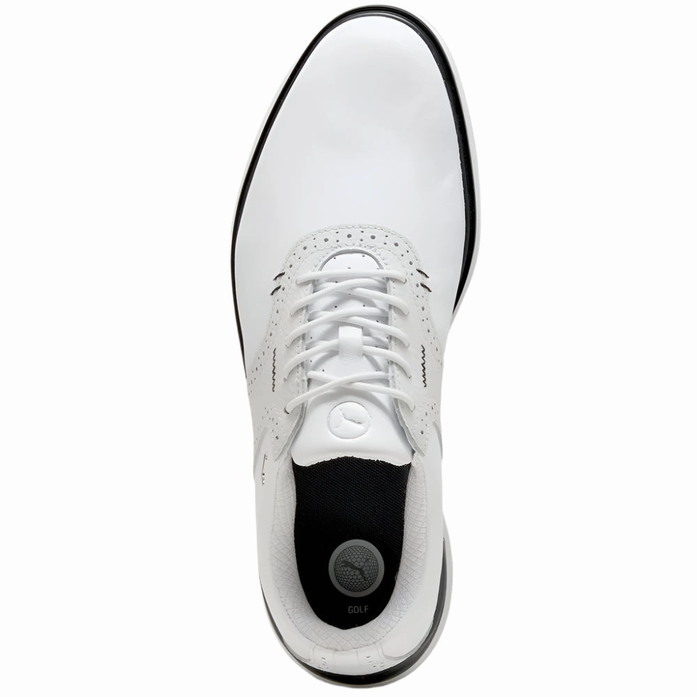 Puma Avant Spikeless Waterproof Shoes - White/Feather Gray/Black Golf Tour Performance