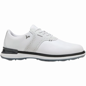Puma Avant Spikeless Waterproof Shoes - White/Feather Gray/Black Puma golf footwear options