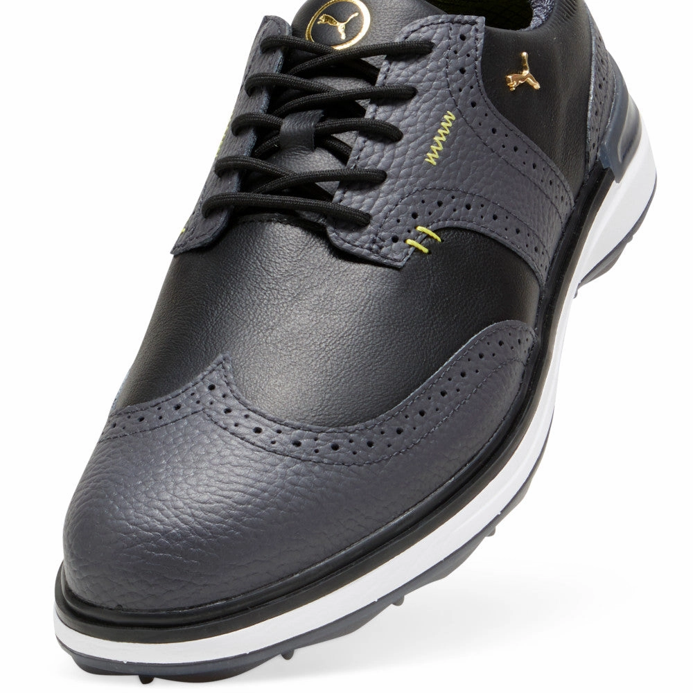 Puma Avant Wingtip Spikeless Waterproof Shoes - Strong Gray/Black Golf Tour Performance