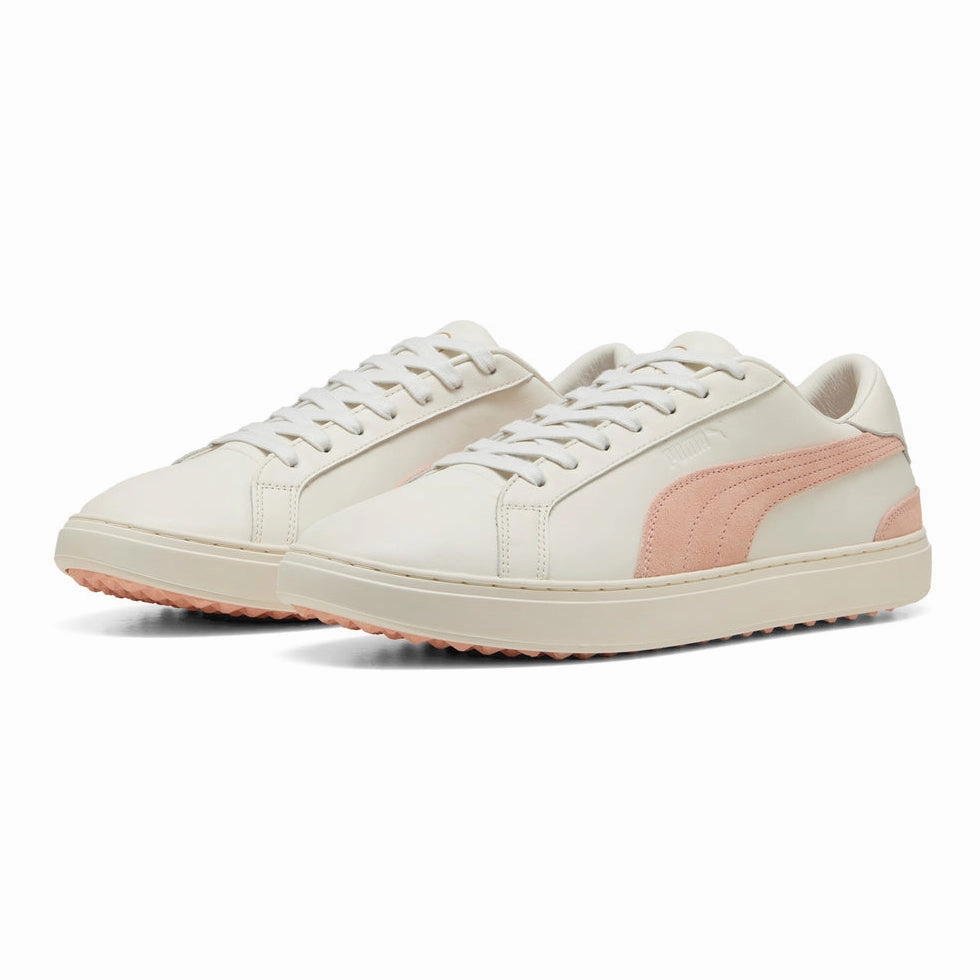 Puma Classic G Peaches Spikeless Golf Shoes - Warm White/Tropical Peach Chic Platform Sneakers