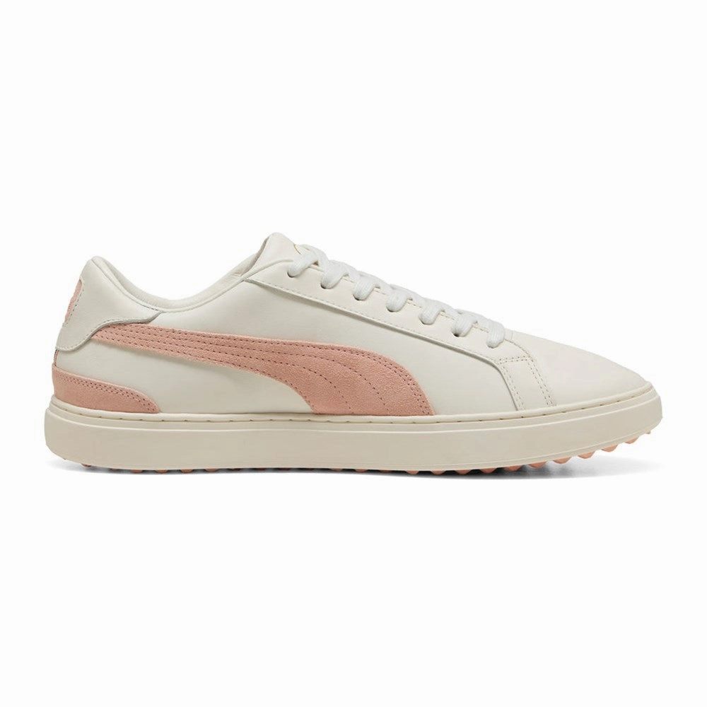 Puma Classic G Peaches Spikeless Golf Shoes - Warm White/Tropical Peach Chic Platform Sneakers