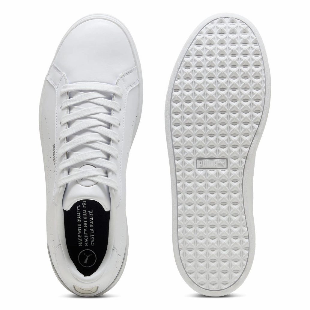 Puma Classic G Spikeless Golf Shoes - Puma White Soft Grip Golf Shoes