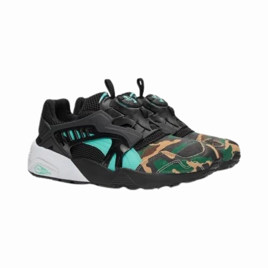 Puma Disc Blaze Atmos Night Jungle Black Camo Teal Basketball Shoes