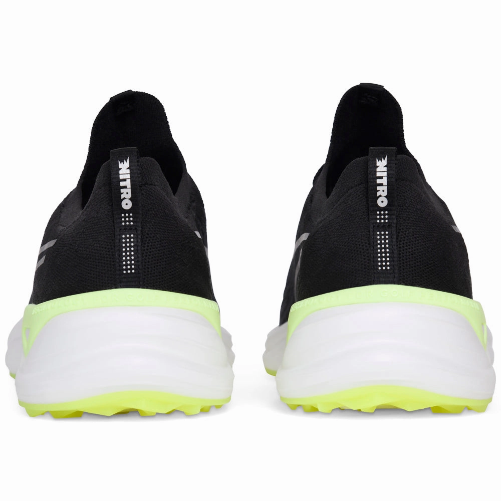 Puma Electrocat NITRO Spikeless Waterproof Shoes - Puma Black/Strong Gray/Fast Yellow Golf Tour Performance