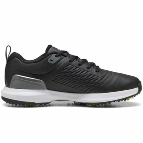 Puma Fusion Plus Spiked Waterproof Shoes - Black/White Puma golf footwear options