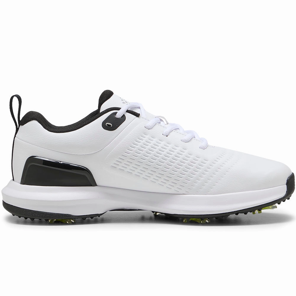 Puma Fusion Plus Spiked Waterproof Shoes - White/Black Puma golf footwear options