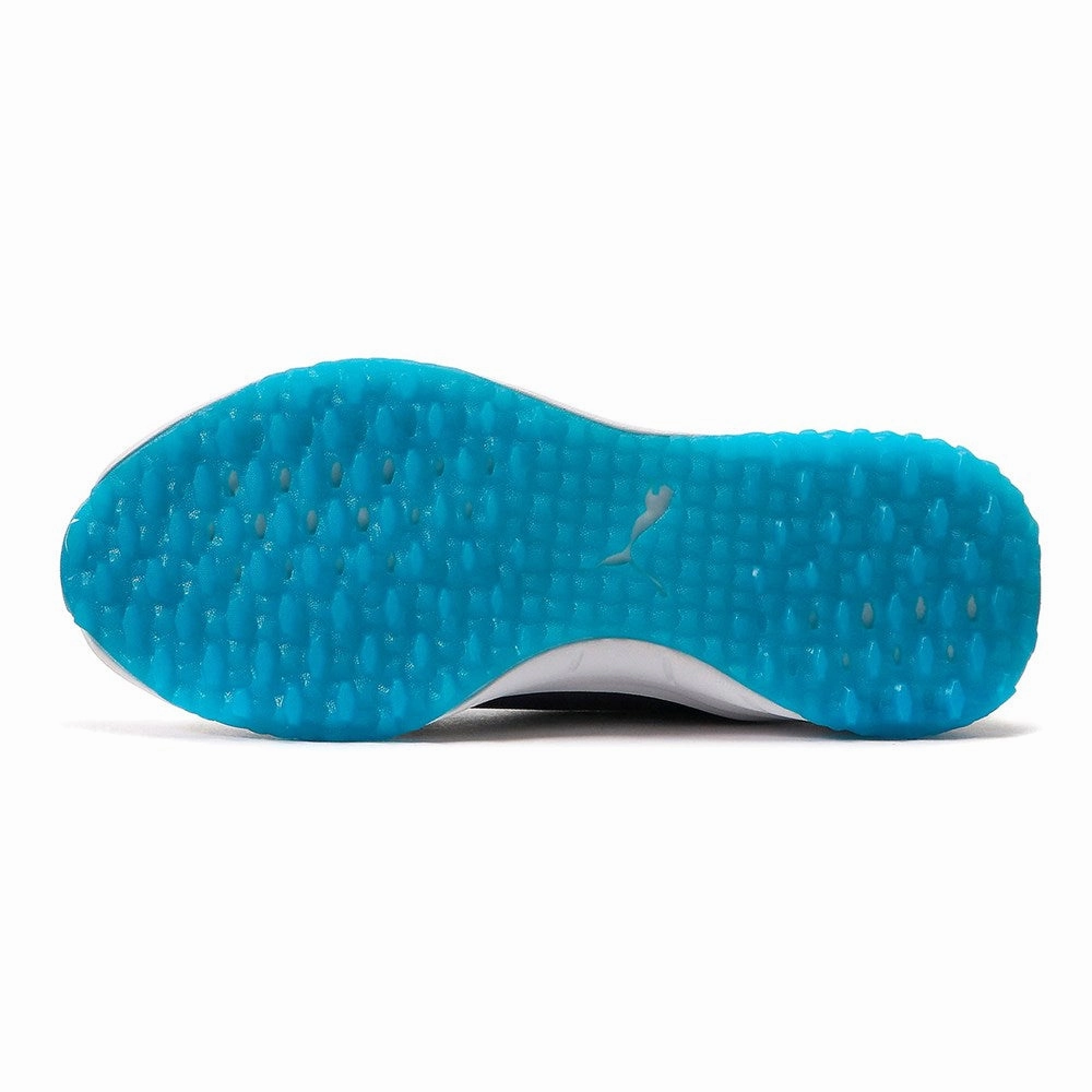 Puma Grip Fusion Pro 3.0 Golf Shoes - Quiet Shade/Puma Silver/Ibiza Blue Soft Grip Golf Shoes