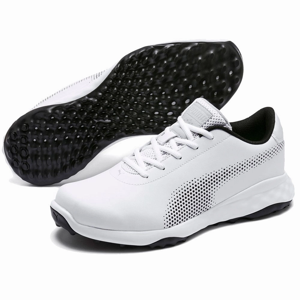 Puma Grip Fusion Tech Spikeless Waterproof Shoes - White Golf Tour Performance