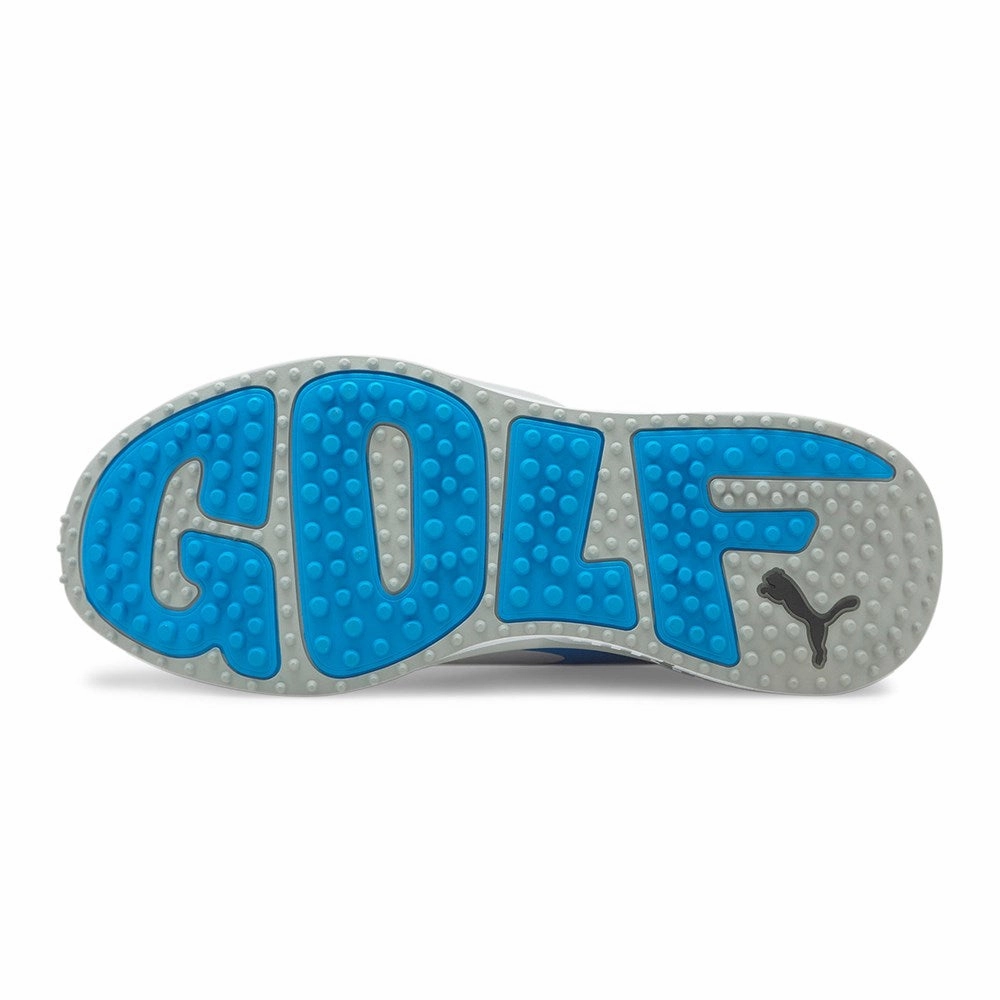 Puma GS-Fast Spikeless Golf Shoes - Puma White/Quarry/Ocean Drive Chic Platform Sneakers