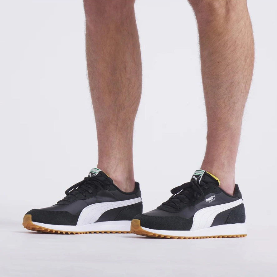 Puma Helsinki G Spikeless Golf Shoes - Puma Black/Puma White/Gum Chic Platform Sneakers