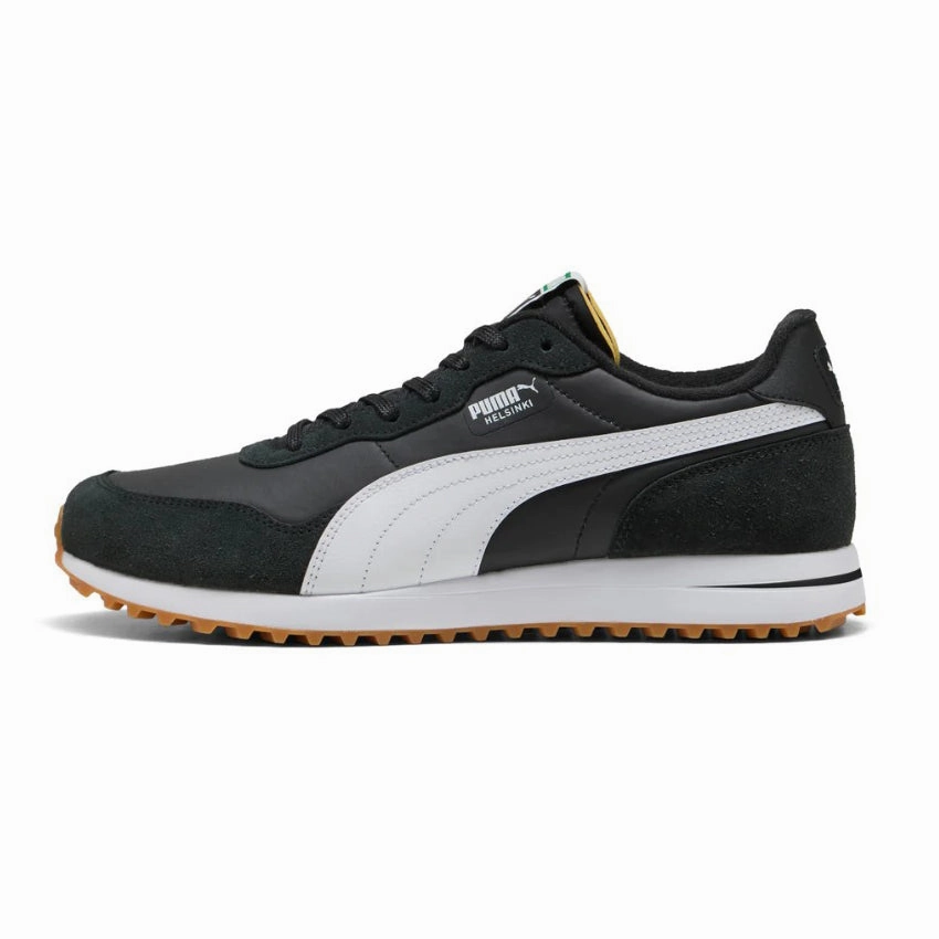 Puma Helsinki G Spikeless Golf Shoes - Puma Black/Puma White/Gum Spikeless golf footwear