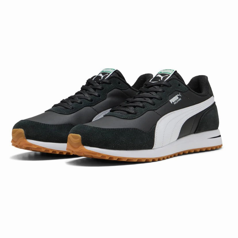 Puma Helsinki G Spikeless Golf Shoes - Puma Black/Puma White/Gum Chic Platform Sneakers