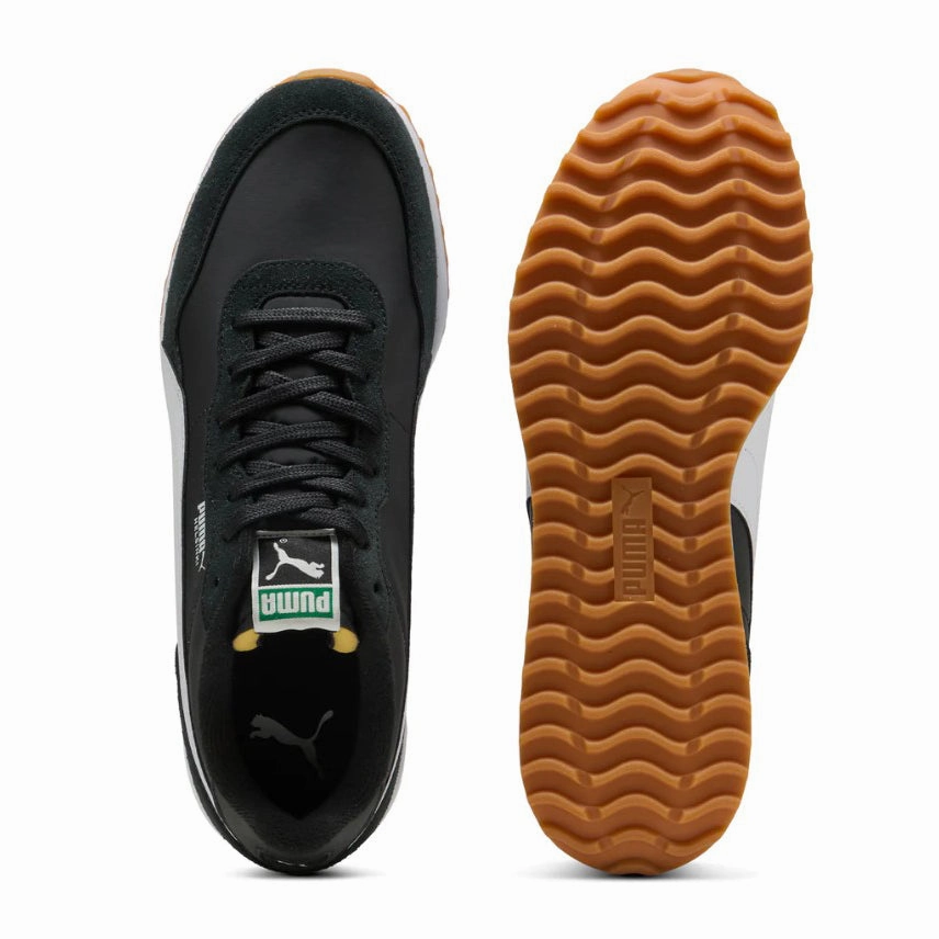 Puma Helsinki G Spikeless Golf Shoes - Puma Black/Puma White/Gum Chic Platform Sneakers