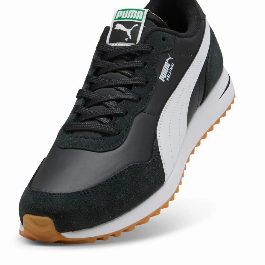 Puma Helsinki G Spikeless Golf Shoes - Puma Black/Puma White/Gum Soft Grip Golf Shoes