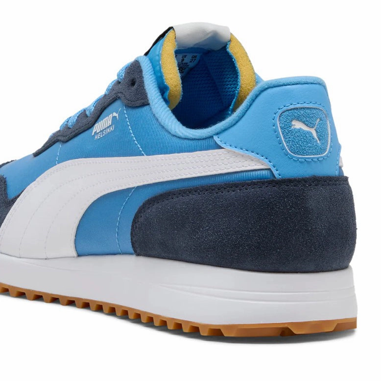 Puma Helsinki G Spikeless Golf Shoes - Regal Blue/Dark Navy/Gum Chic Platform Sneakers