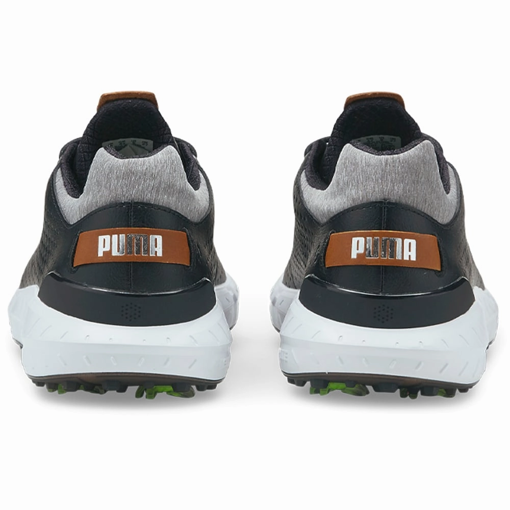 Puma IGNITE Articulate Leather Spiked Waterproof Shoes - Black/Silver Golf Tour Performance