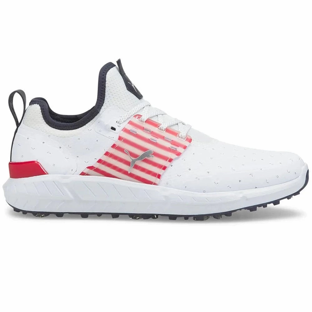 Puma IGNITE Articulate Ltd Edition Love H8 Spiked Waterproof Shoes - White/Silver/Ski Patrol Puma golf footwear options