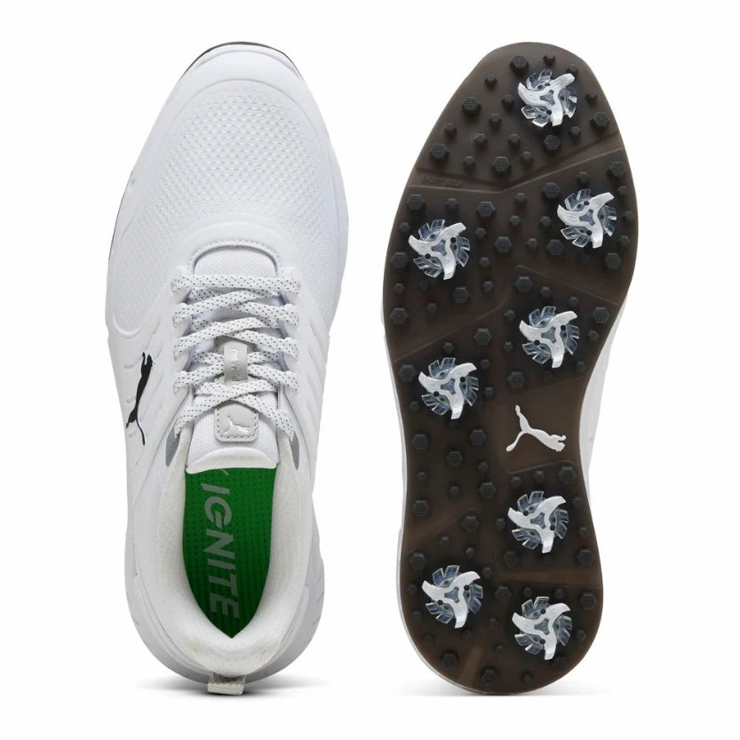 Puma Ignite Elevate 2 Tour Golf Shoes - Puma White/Puma Black Soft Grip Golf Shoes