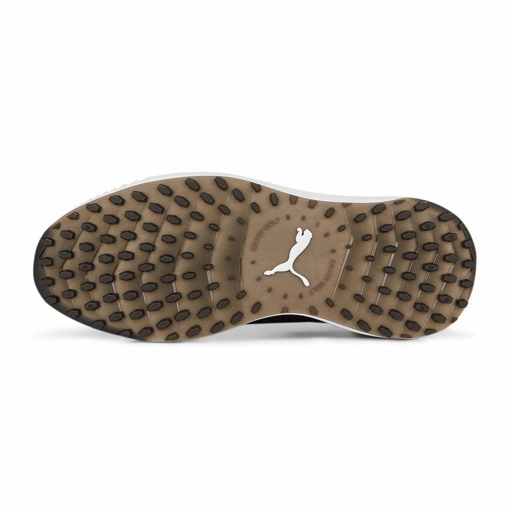 Puma IGNITE Elevate Spikeless Wide Men's Golf Shoes - Puma Back/ Puma Silver Chic Platform Sneakers
