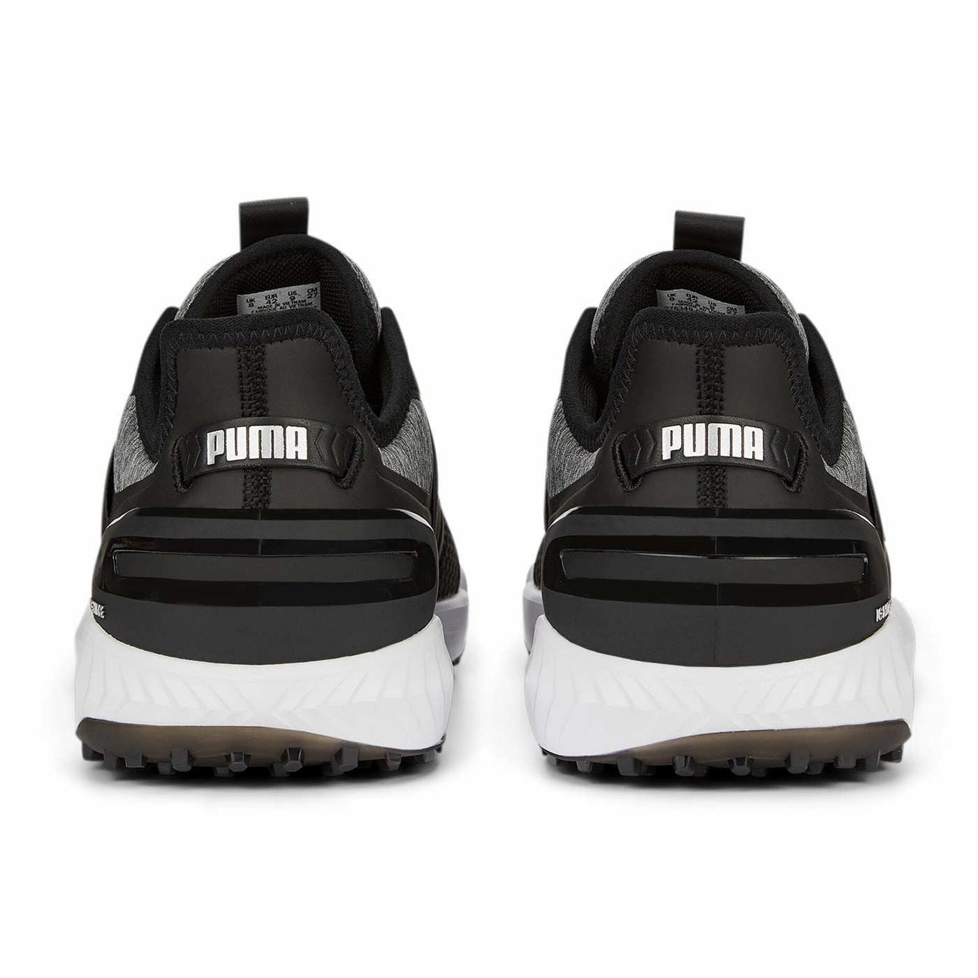 Puma IGNITE Elevate Spikeless Wide Men's Golf Shoes - Puma Back/ Puma Silver Soft Grip Golf Shoes